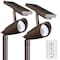 Feit Electric Feit OneSync Bronze Solar Powered/Remote LED Spotlight 2 pk SPOTSYNCSLBZ2RP - alternate 3